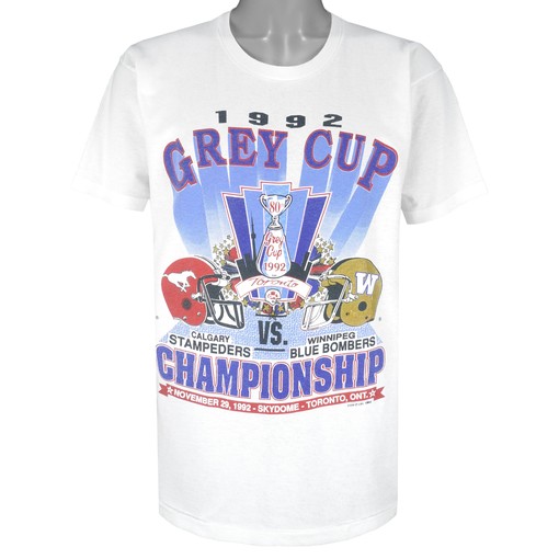 CFL Grey Cup Champions Calgary Stampeders Vs Winnipeg Blue Bombers Vintage T-Shirt