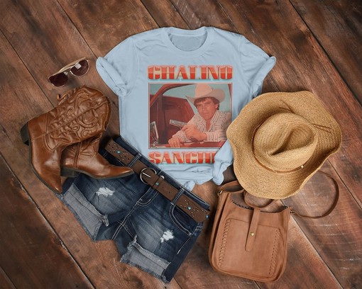 CHALINO Sanchez Vintage Retro Tee, Mexican Corridos Tshirt, Valentin Elizalde, Saul Viera Shirts, KAM - Image 3