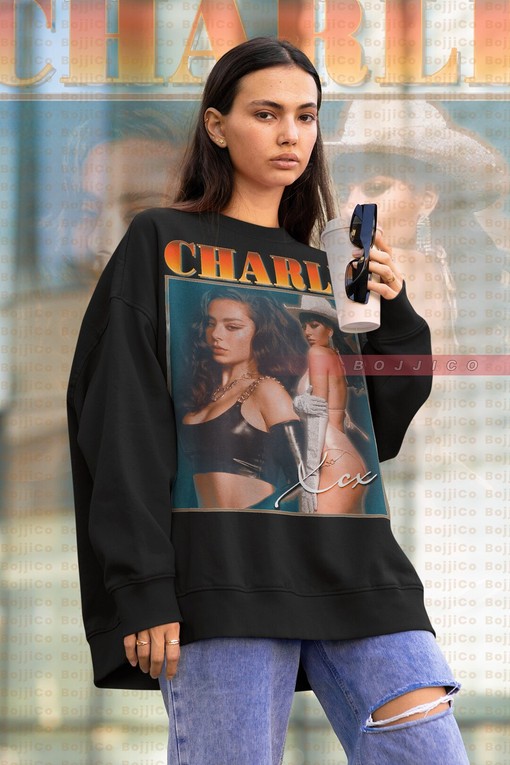 CHARLI XCX Style Hoodie, Retro 90s Music Sweatshirt, Boom Clap Fan Merch, Movie Shirts for Men