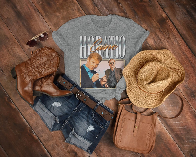 CSI Miami - Horatio Caine Tee - Vintage Movie Shirts for Men - Minimalist Shirt Design - Image 3