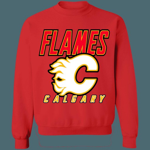 Calgary Flames 90s Retro NHL Sweatshirt Hoodie T-Shirt for Hockey Lovers - Best for NHL Fans - Image 4