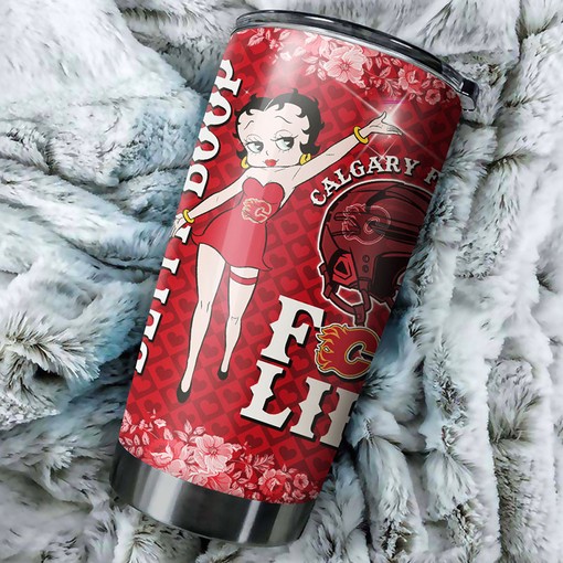 Calgary Flames NHL Tumbler - Betty Boop Retro Tumbler for Vintage Fans - G Fanatics
