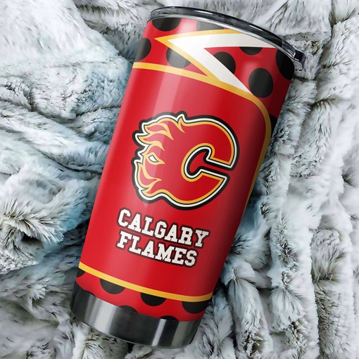 Calgary Flames NHL Tumbler NHL Logo Tumbler for Fans of Collectors and Mom Tumbler Ideas