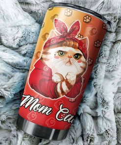 Calgary Flames NHL Tumbler - The Perfect Combination of Flames and Cats for Fans