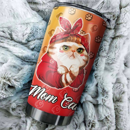 Calgary Flames NHL Tumbler - The Perfect Combination of Flames and Cats for Fans