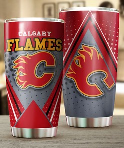Calgary Flames NHL Tumbler with Unique Design - Perfect for Sports Enthusiasts