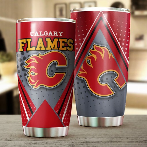 Calgary Flames NHL Tumbler with Unique Design - Perfect for Sports Enthusiasts