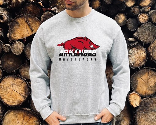 Call The Hogs Hoodie, Shirt - Arkansas Razorbacks Sweatshirt, University Of Arkansas Crewneck, NCAA Shirts for Men - Image 3