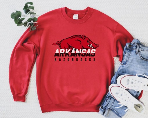 Call The Hogs Hoodie, Shirt - Arkansas Razorbacks Sweatshirt, University Of Arkansas Crewneck, NCAA Shirts for Men - Image 4