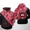 Camo 3D Hoodie with Cincinnati Reds Team Logo - Perfect for Fans!