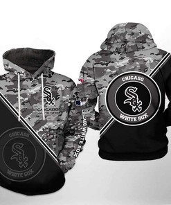 Camo 3D Hoodie with Team Logo - Perfect for Chicago White Sox Fans