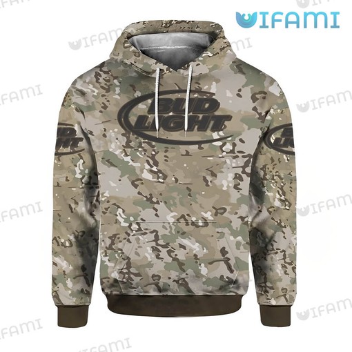 Camo All Over Print Hoodie Men - Bud Light Gift