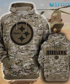 Camouflage Unique - Steelers Army All Over Print Hoodie with Distinctive Design