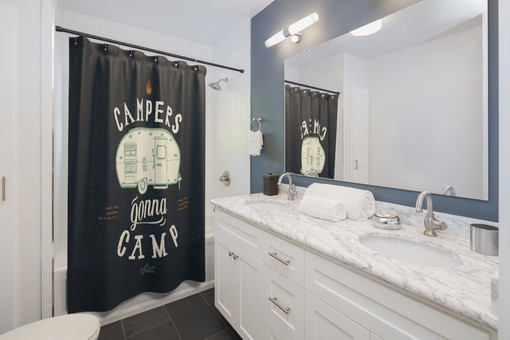 Campers Gonna Camp Shower Curtain - Get into the Spirit of Adventure - Image 2