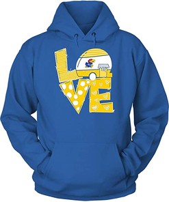 Camping Kansas Jayhawks Retro Shirt - NCAA Shirts for Men and Women