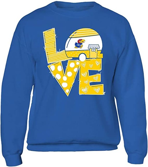 Camping Kansas Jayhawks Retro Shirt - NCAA Shirts for Men and Women - Image 2