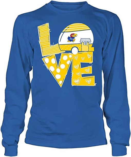 Camping Kansas Jayhawks Retro Shirt - NCAA Shirts for Men and Women - Image 4
