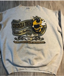 Capitol Georgia Tech Yellow Sweatshirt - Retro NCAA Shirts for Fans