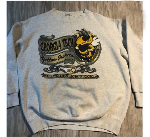 Capitol Georgia Tech Yellow Sweatshirt - Retro NCAA Shirts for Fans