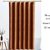 Caramel Velvet Shower Curtain, Heavy Luxury Waterproof Velvet Curtain, Unique Tub Accessory
