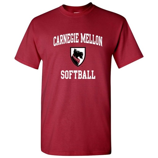 Carnegie Mellon Univ. Arch Logo Softball Shirt Sweatshirt Hoodie for Sport Shirts Girls and NCAA Shirts Fans