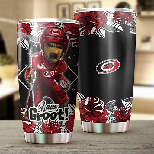Carolina Hurricanes NHL Tumbler - I Am Groot Edition for Fans - Image 2