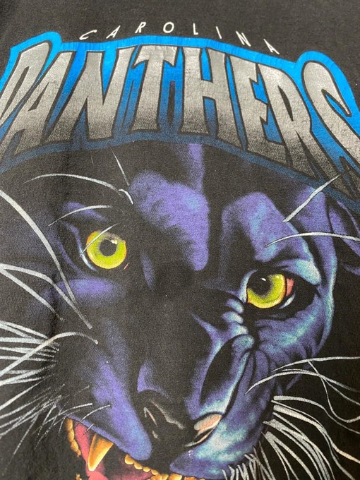 Carolina Panthers Big Face 90s Vintage Style Sweatshirt T-shirt - Ideal Gift for Football Fans - Image 2