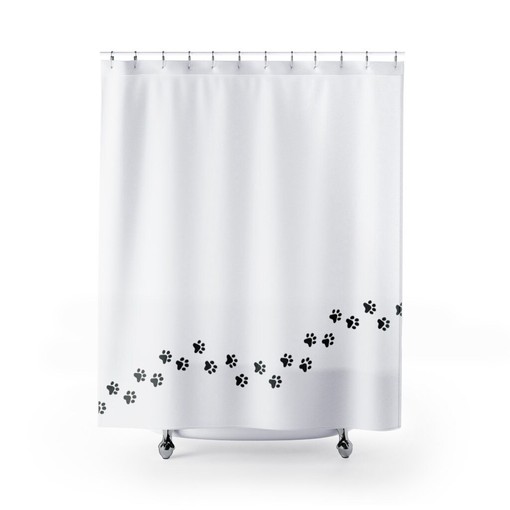 Cat Kitten Kitty Animal Paw Prints Shower Curtain - Bring the Feline Touch Home