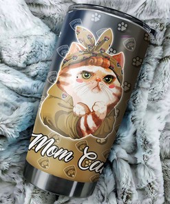 Cat Mom Design Tumbler for Florida Panthers NHL Fans