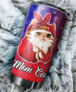 Cat Moms with Personalized Design and Custom MLB Logo - Philadelphia Phillies MLB Tumbler with Personalized Tumbler