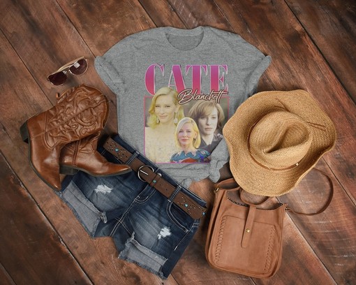 Cate Blanchett Vintage 90s Sweater - Retro Cate Blanchett Shirt - Cate Blanchett Homage Tshirt - Classic Movie T-shirts - Image 4