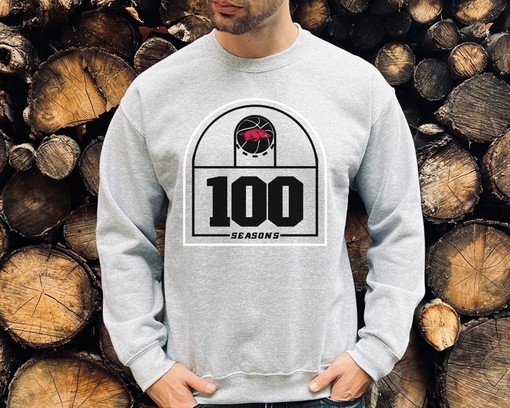 Celebrate 100 Years of Arkansas Basketball with This Razorback Crewneck Sweatshirt - Image 3