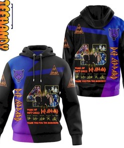 Celebrate 45 Years of Def Leppard with Premium All Over Print 3D Hoodie