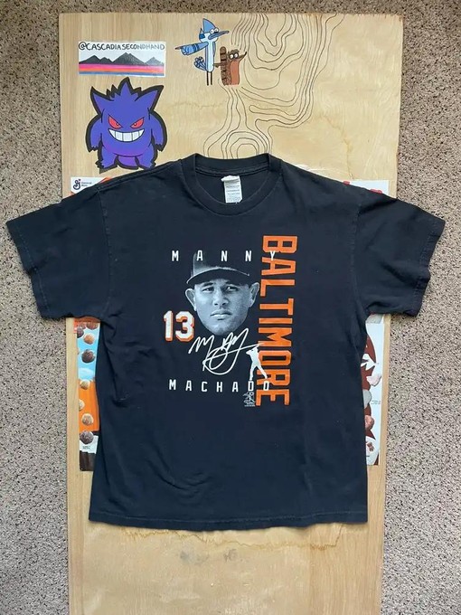 Celebrate Manny Machado and the Orioles with This Cotton Tee Baltimore Orioles T-Shirt for Men and Women