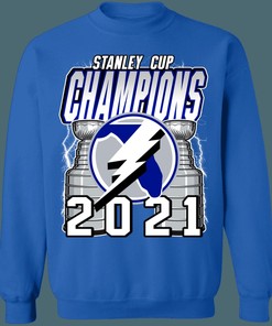 Celebrate Stanley Cup Success with Tampa Bay Lightning 2021 Champions NHL Sweatshirt Hoodie T-Shirt