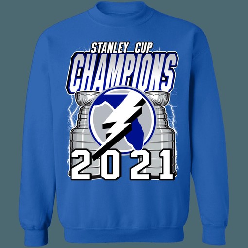 Celebrate Stanley Cup Success with Tampa Bay Lightning 2021 Champions NHL Sweatshirt Hoodie T-Shirt