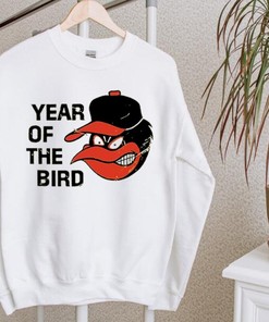 Celebrate The Year Of The Bird With This Baltimore Baseball Team White Sweatshirt With American University T Shirt