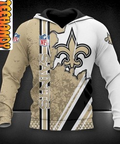 Celebrate Your Love for the Game with New Orleans Saints 3D Football NFL Hoodie