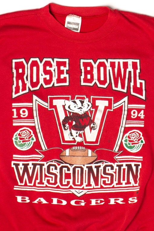 Celebrate the 1994 Rose Bowl with Wisconsin Badgers Vintage Style Sweatshirt Bundle, NCAA Fan Gift - Image 2