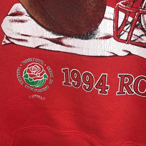 Celebrate the 1994 Rose Bowl with Wisconsin Badgers Vintage Style Sweatshirt Hoodie with vintage ncaa shirts - Image 2