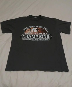 Celebrate the 2000 Logo Athletic Msu Spartans Ncaa Basketball Champions with American Football Gifts for Lovers