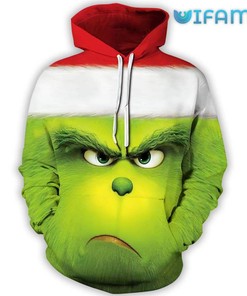 Celebrate the Festive Season with The Grinch Christmas Unisex All Over Print 3D Hoodie