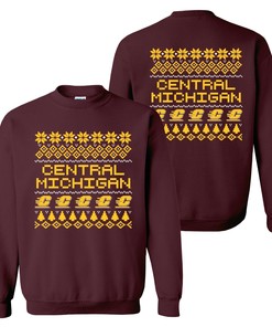Central Michigan Chippewas Holiday Shirt Sweatshirt Hoodie for College Shirts Fans