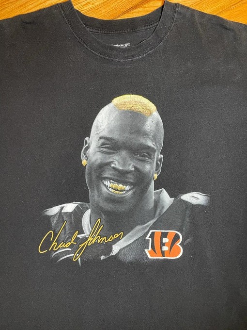 Chad Johnson Ocho Cinco Vintage Style Big Face Hoodie Sweatshirt - NFL - Image 2