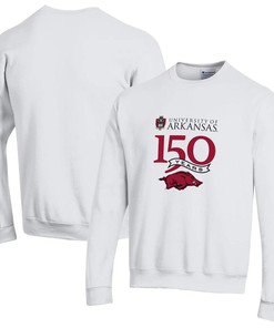 Champion Arkansas Razorbacks 150Th Anniversary Pullover Sweatshirt - Hogs Shirt Gifts for Razorbacks Lovers