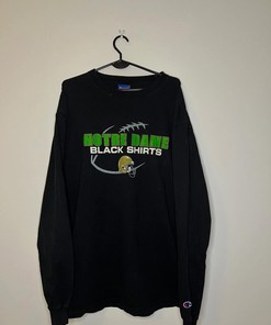 Champion Notre Dame Go Irish Ls Black Shirt Vintage Style Sweatshirt T-shirt, NCAA Football Teams Gifts for Fans