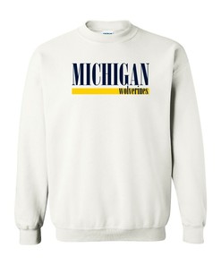 Charge forward with pride in this Michigan Wolverines Football Charge Crewneck Shirt