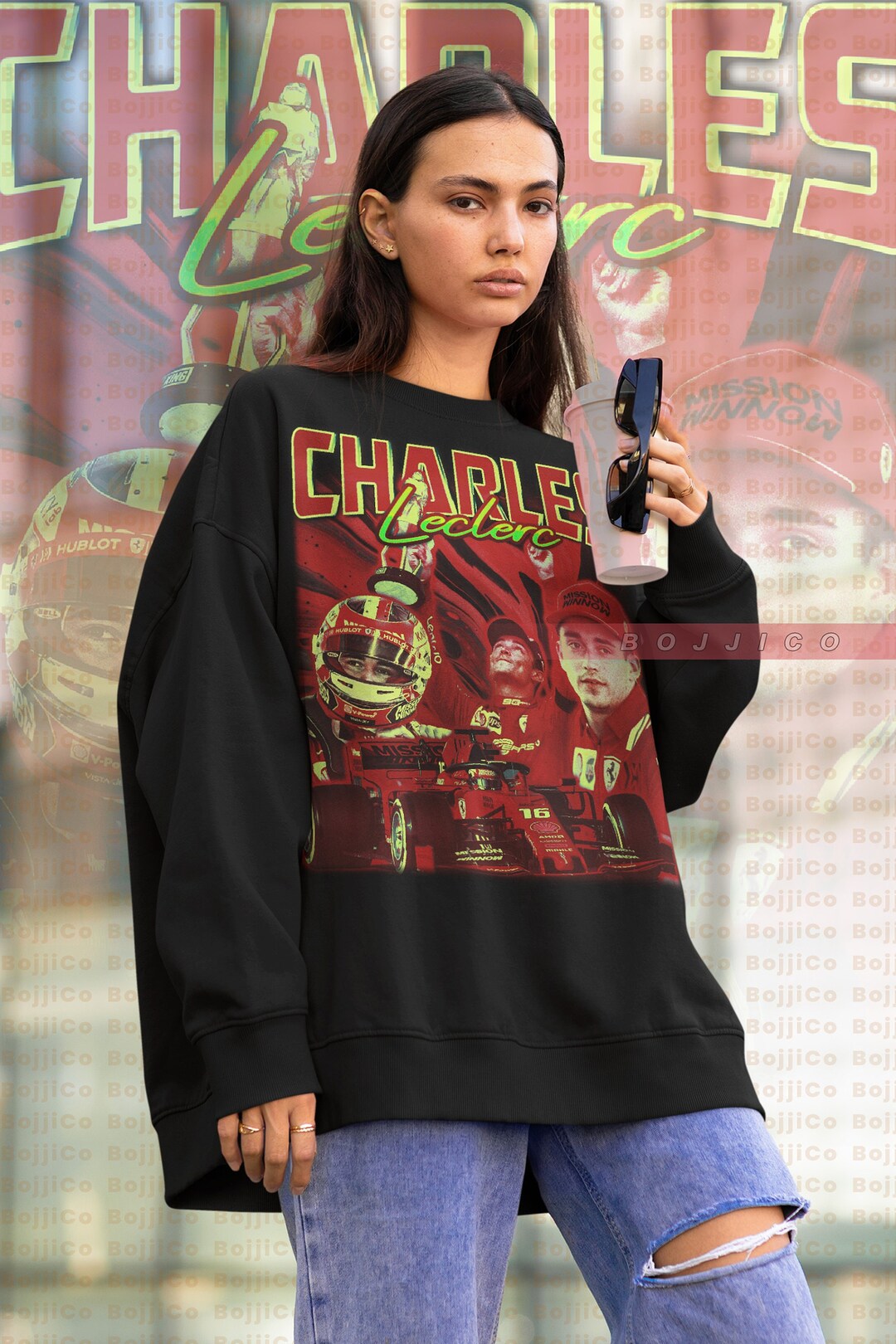 Charles Leclerc Homage Sweater, Vintage Movie Shirts for Men, Minimalist Movie Shirts for Fans