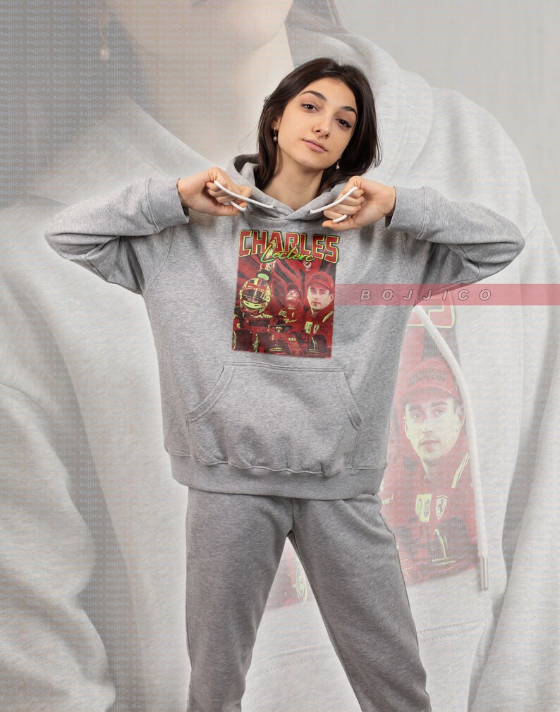 Charles Leclerc Homage Sweater, Vintage Movie Shirts for Men, Minimalist Movie Shirts for Fans - Image 2