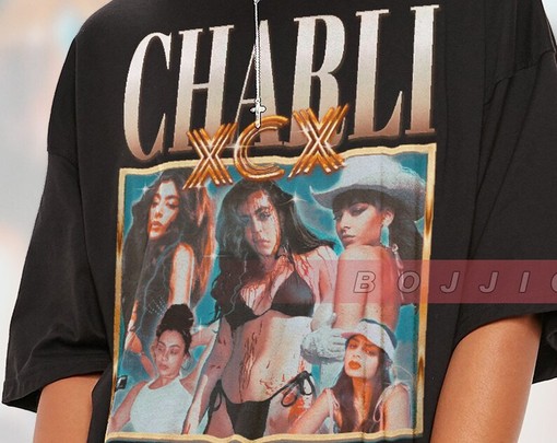 Charli XCX 90s Retro Tee - Boom Clap Fan Merch for Women - Image 2